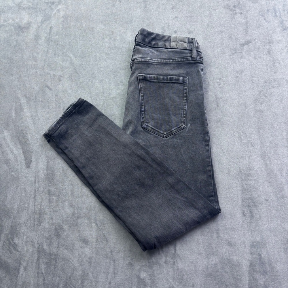 Aeropostale Womens High Rise Curvy Jeggings Gray Denim Jeans Size 10 Reg